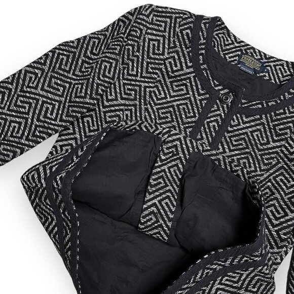 Pendleton Retro Y2K Aztec Luxury Designer Light Blazer Jacket - Womens 8 - Picture 3 of 4